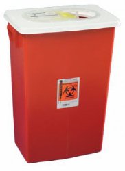 SHARPSAFETY™ MULTI-PURPOSE SHARPS CONTAINER, 18 GALLON, 26 X 18¼ X 12¾ INCH, SOLD AS 1/EACH CARDINAL 8998PG2