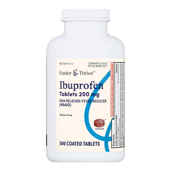 FOSTER & THRIVE™ IBUPROFEN 200 MG COATED TABLETS, SOLD AS 1/BOTTLE MCKESSON 70677113204