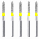Torpedo, Cylindrical 1.6 mm Dia. Extra Fine Grit Diamond Bur 5 per pack. 284.16EF1