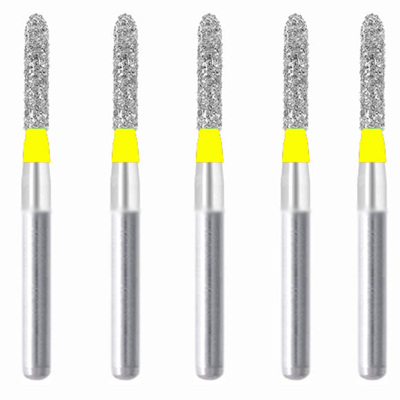 Torpedo, Cylindrical 1.6 mm Dia. Extra Fine Grit Diamond Bur 5 per pack. 284.16EF1