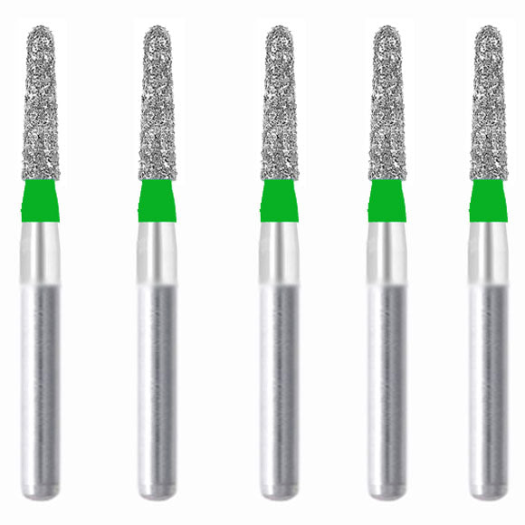 Torpedo, Conical 1.8 mm Dia. Coarse Grit Diamond Bur 5 per pack. 294.18C2