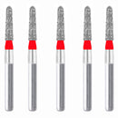 Torpedo, Conical 1.6 mm Dia. Fine Grit Diamond Bur 5 per pack. 294.16F3 - Osung USA