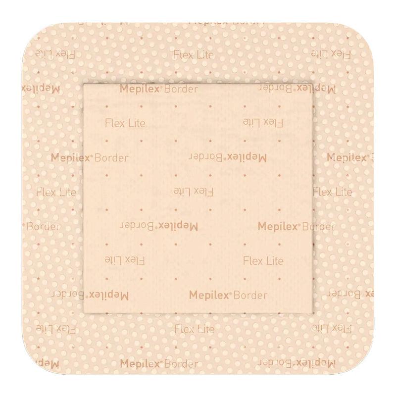 MEPILEX® BORDER FLEX LITE SILICONE FOAM DRESSING, 6 X 6 INCH, SOLD AS 5/BOX MOLNLYCKE 581500