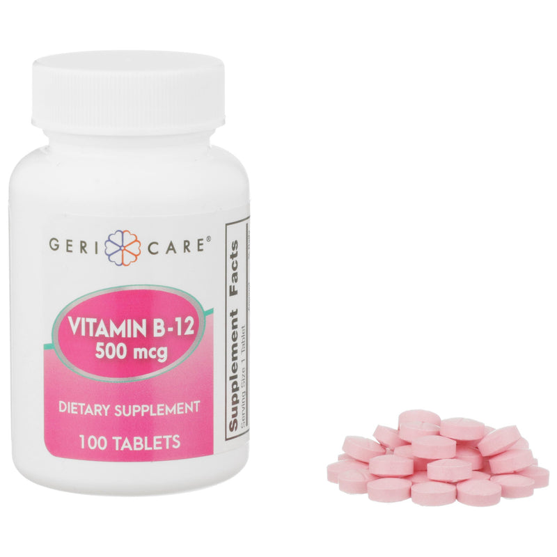 GERI-CARE VITAMIN B-12 SUPPLEMENT, SOLD AS 12/CASE GERI-CARE 886-01-GCP