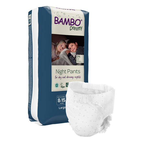 BAMBO NATURE DREAMY NIGHT PANTS, LARGE, SOLD AS 10/PACK ABENA 1000024825