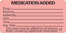 LABEL, MED ADDED DRG RED 2 15/16"X1 1/2" PROFTP, 1/RL