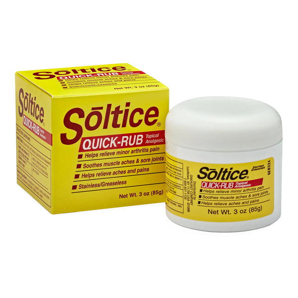 SOLTICE® QUICK RUB TOPICAL ANALGESIC, SOLD AS 1/EACH OAKHURST 01116910012