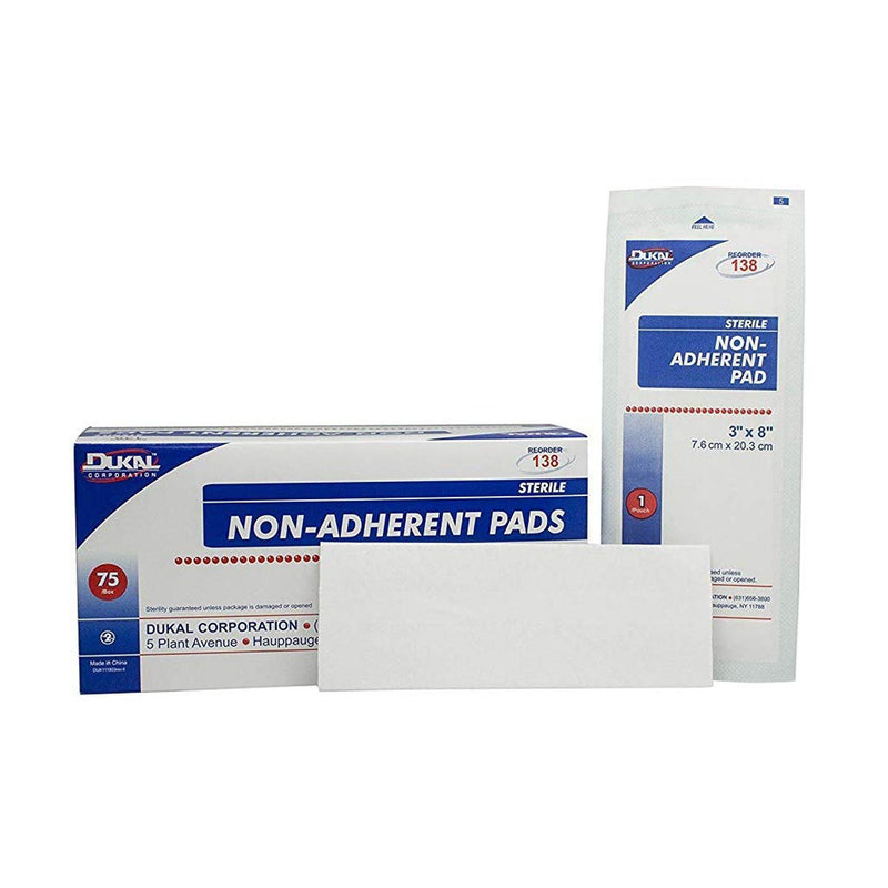 DUKAL™ NONADHERENT DRESSING, 3 X 8 INCH, SOLD AS 600/CASE DUKAL 138