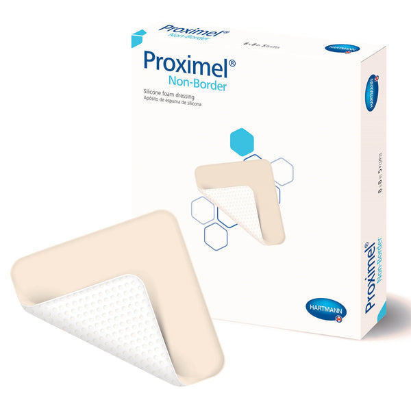 PROXIMEL® NON-BORDER FOAM DRESSING, 8 X 8 INCH, SOLD AS 50/CASE HARTMANN 15713104