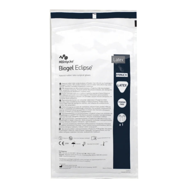 BIOGEL® ECLIPSE™ LATEX SURGICAL GLOVE, SIZE 7.5, STRAW COLOR, SOLD AS 4/CASE MOLNLYCKE 75275