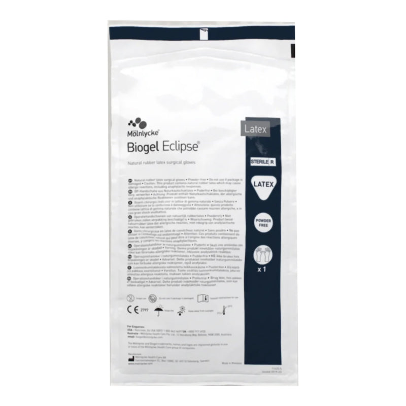 BIOGEL® ECLIPSE™ LATEX SURGICAL GLOVE, SIZE 7.5, STRAW COLOR, SOLD AS 1/BOX MOLNLYCKE 75275
