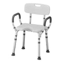 SEAT, BATH W/ARMS HYGIENIC CUTOUT RT (2/CS), 2/CS