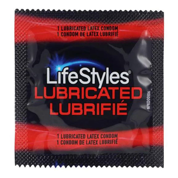 LIFESTYLES® ORIGINAL LUBRICATED LATEX CONDOM, SOLD AS 1/CASE SXWELL 310154