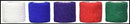 Andover Coflex Non-Woven Cohesive Bandages Wrap Selfadherent 2X5Ydrainbow Pk 36Rl/Cs -3200RB-036