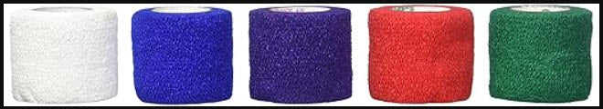 Andover Coflex Non-Woven Cohesive Bandages Wrap Selfadherent 2X5Ydrainbow Pk 36Rl/Cs -3200RB-036