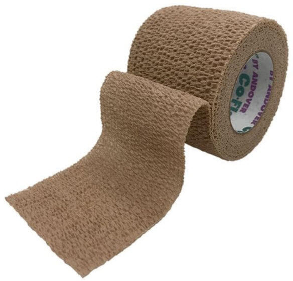 Andover Coflex Non-Woven Cohesive Bandages Wrap Selfadherent 2X5Ydtan 36Rl/Cs -3200TN036-CASE
