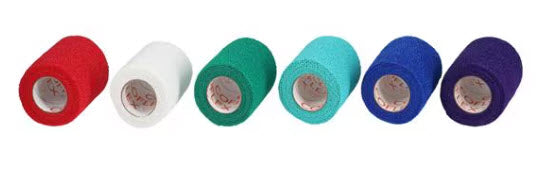 Andover Coflex Non-Woven Cohesive Bandages Wrap Selfadherent 3X5Ydrainbow Pk 24Rl/Cs -3300RB-024