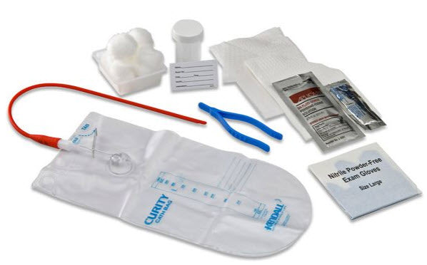 Cardinal Health Curity Urethral Catheter Tray Tray Catheter Urethral 16Frred Rubr Closed 20/Cs -3408-