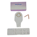 POUCH, OST 2PC DRN FLNG BELT TAB TRNSPRNT 12" (10/BX 8BX/CS), 80/CS