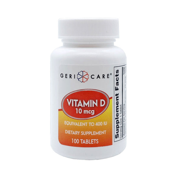 GERI-CARE® VITAMIN D-3 SUPPLEMENT, SOLD AS 12/CASE GERI-CARE 874-01-GCP