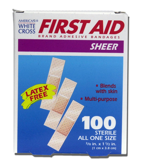 AMERICAN® WHITE CROSS FIRST AID® ADHESIVE STRIP, 3/8 X 1½ INCH, SOLD AS 2400/CASE DUKAL 1298033