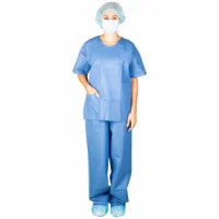 Dukal Scrub Shirts Scrub Shirt Blu Sm Ns10/Bg 5Bg/Cs -376S