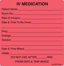 LABEL, IV MED ADDED FLRSNT RED(400/RL) PROFTP, 1/RL