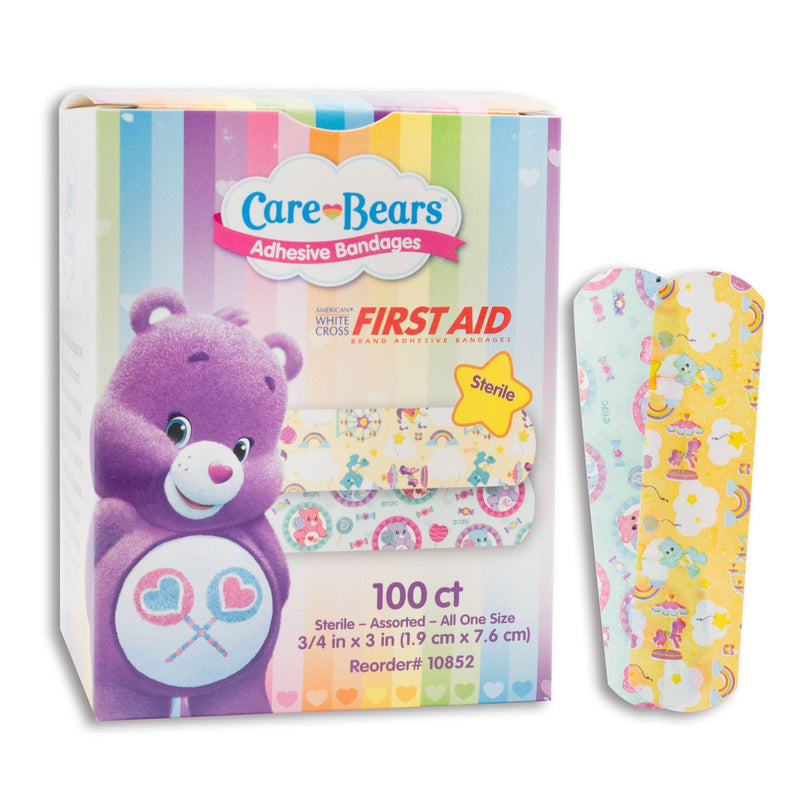AMERICAN® WHITE CROSS STAT STRIP® KID DESIGN CARE BEARS™ ADHESIVE STRIPS, SOLD AS 1200/CASE DUKAL 10852