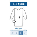 MCKESSON NONREINFORCED SURGICAL GOWN WITH TOWEL, EXTRA LARGE, BLUE, SOLD AS 28/CASE MCKESSON 183-I90-7030-S1