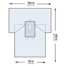 MCKESSON STERILE LAPAROTOMY DRAPE, 104 X 76 X 120 INCH, SOLD AS 1/PACK MCKESSON 183-I80-05170G-S