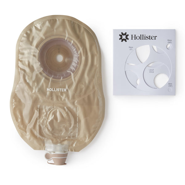 CERAPLUS™ SOFT CONVEX 1-PIECE ULTRA CLEAR UROSTOMY POUCH, CUT TO FIT UP TO 38 MM, SOLD AS 5/BOX HOLLISTER 84138