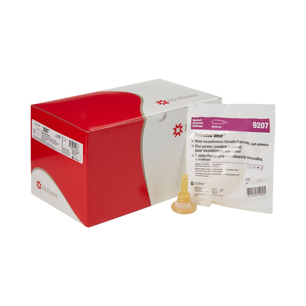 HOLLISTER EXTENDED™ MALE EXTERNAL CATHETER, MEDIUM, SOLD AS 30/BOX HOLLISTER 9207