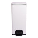 McKesson White Square Step-On Trash Can, 8 gallon, 1/CS