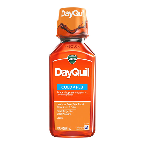 DAYQUIL COLD & FLU LIQUID, SOLD AS 1/EACH PROCTER 37000055512