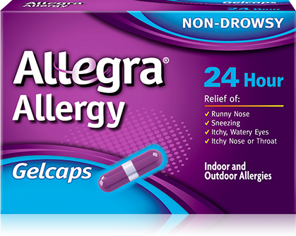 ALLEGRA ALLERGY 24 HR GELCAPS, SOLD AS 1/BOX CHATTEM 04116741220