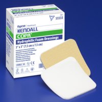 KENDALL™ NONADHESIVE WITHOUT BORDER FOAM DRESSING, 6 X 6 INCH, SOLD AS 50/CASE CARDINAL 55566