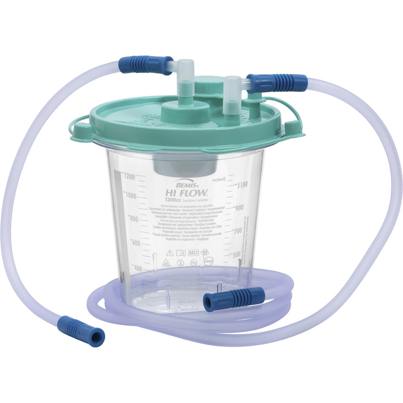 HI-FLOW™ SUCTION CANISTER KIT FOR USE W/ BEMIS QUICK-DRAIN™ SYSTEMS, 1200 ML, SOLD AS 48/CASE BEMIS 485410