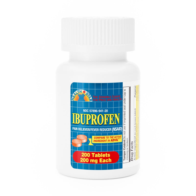 HEALTH*STAR® IBUPROFEN PAIN RELIEF, SOLD AS 12/CASE GERI-CARE 941-20-HST