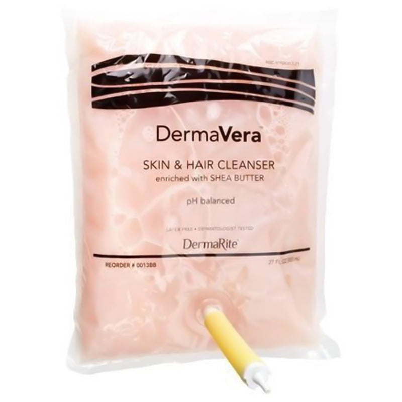 DERMAVERA® SHAMPOO AND BODY WASH 800 ML DISPENSER REFILL BAG, SOLD AS 12/CASE DERMARITE 0013BB