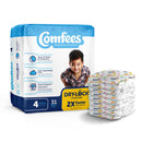COMFEES® PREMIUM DIAPERS, UNISEX, BABY, TAB CLOSURE, SIZE 4, SOLD AS 124/CASE ATTENDS CMF-4