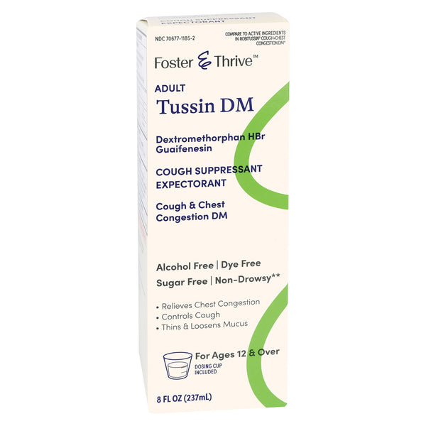 FOSTER & THRIVE™ ADULT TUSSIN DM COLD AND COUGH RELIEF, SOLD AS 1/BOTTLE MCKESSON 70677118502