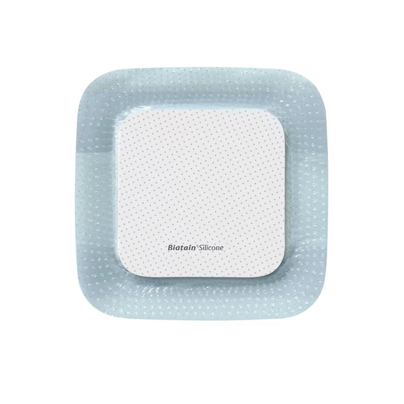 BIATAIN® SILICONE ABSORBENT FOAM DRESSING W/ BORDER FILM BACKING, 4 X 4 INCH, SOLD AS 10/BOX COLOPLAST 33435