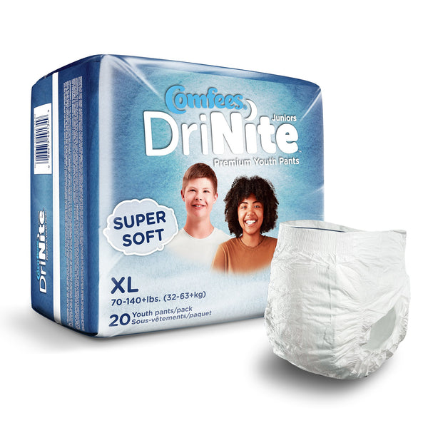 COMFEES® DRINITE JUNIORS YOUTH HEAVY ABSORBENT UNDERWEAR LARGE / EXTRA LARGE, SOLD AS 80/CASE ATTENDS CMF-YLXL80
