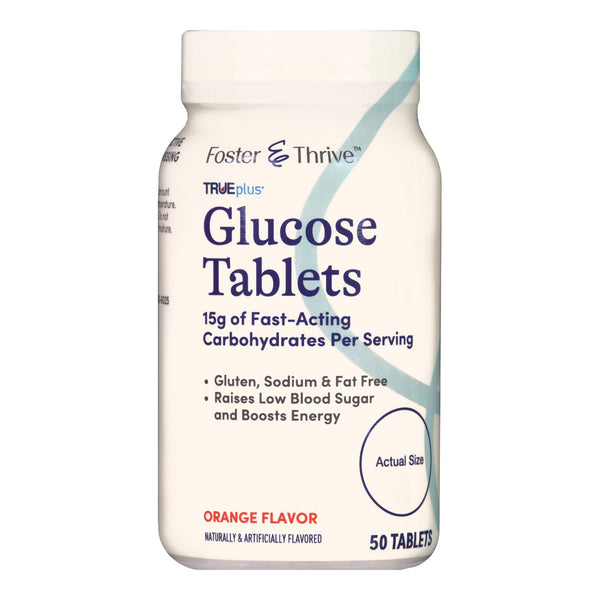 FOSTER & THRIVE™ TRUEPLUS GLUCOSE TABLETS ORANGE, SOLD AS 1/BOTTLE MCKESSON 56151161051