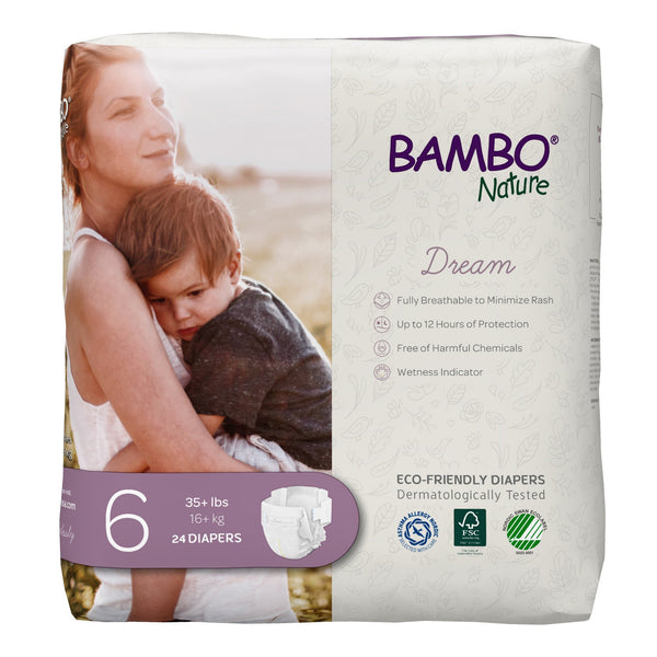 BAMBO® NATURE DIAPER, SIZE 6, SOLD AS 24/BAG ABENA 1000016928