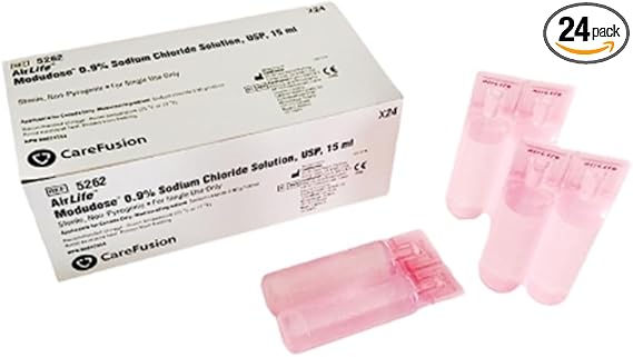 Airlife Saline Saline Kimvent 15Ml Ud Vials0.9 Sodium Chl Pink 144/Cs -116