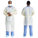GOWN, ISOLATION AAMI LV2 TRI-LAYER LG YLW LG (10/BG 10BG/CS), 10/BG