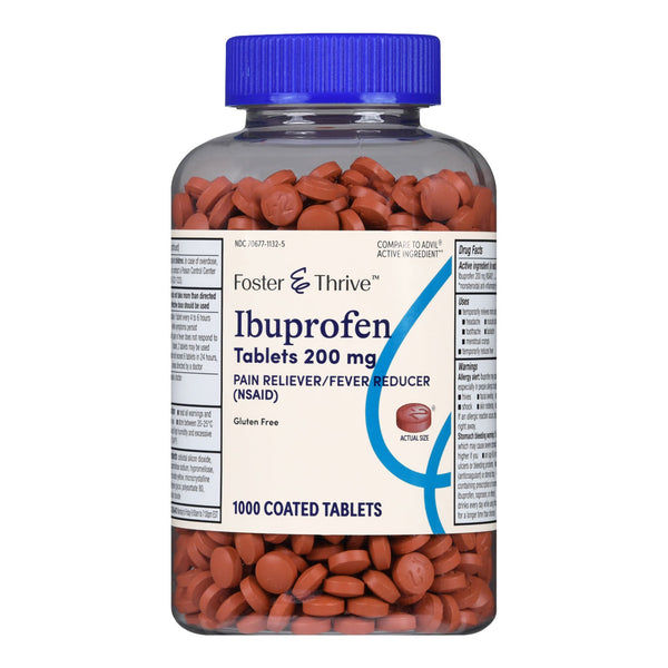 FOSTER & THRIVE™ IBUPROFEN 200 MG COATED TABLETS, SOLD AS 1/BOTTLE MCKESSON 70677113205