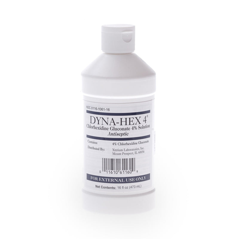 DYNA-HEX 4® ANTISEPTIC SKIN CLEANSER, 16 OZ., SOLD AS 12/CASE XTTRIUM 1061DYN16MED