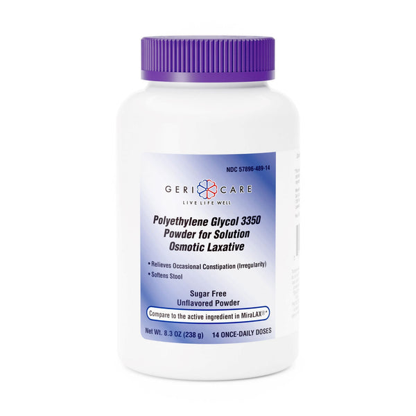 GERI-CARE® POLYETHYLENE GLYCOL 3350 LAXATIVE, SOLD AS 1/BOTTLE GERI-CARE 489-14-GCP